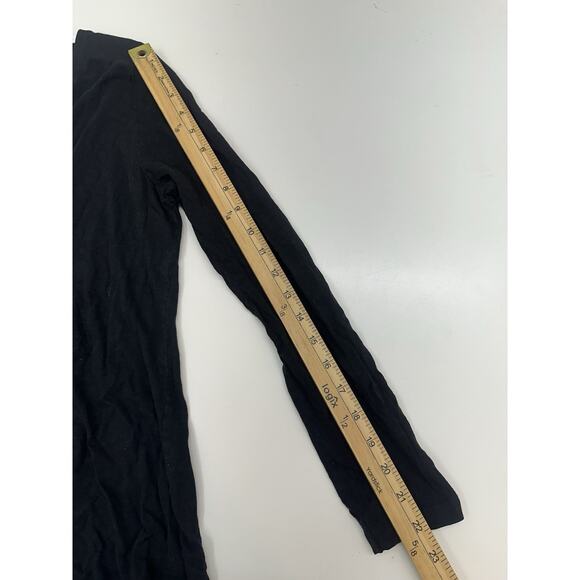 Old Navy Womens Top Size Large Black V-Neck Long Sleeve Relaxed Style - Picture 7 of 9